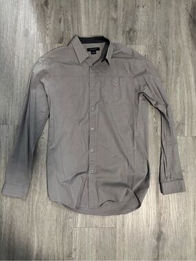Structure Gray Men's Long-Sleeve Dress Shirt